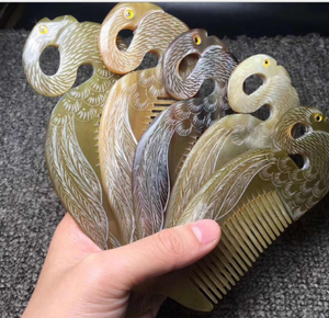Vente en gros Peigne en corne à barbe et cheveux en résine directement Offre Spéciale - Product Image 3