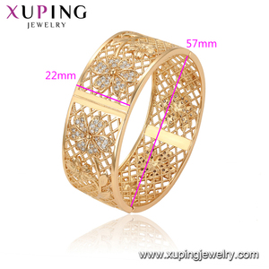 51286 Xuping ผู้หญิงทองแดงทองชุบเครื่องประดับ18พันกำไลทอง - Product Image 2