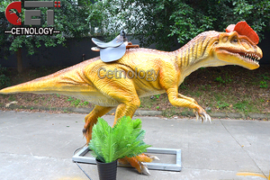 Dinosaure animatronique grandeur nature personnalisé pour <span class=keywords><strong>parc</strong></span> national, à chevaucher, avec fonction de marche - Product Image 5