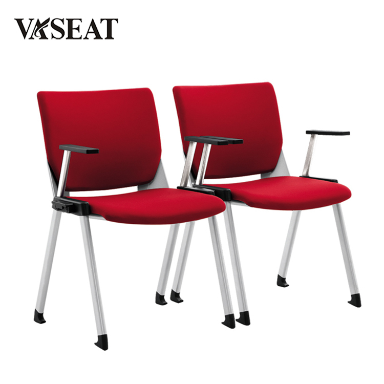 Comfortable durable adjustable arm stackable office chair for meeting room