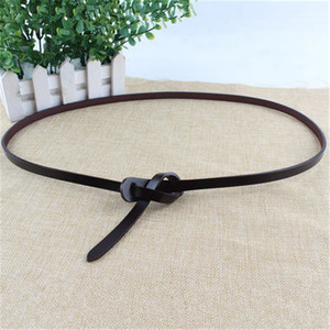 Personnalisé <span class=keywords><strong>Sans</strong></span> Boucle Noeud papillon Marron Femme <span class=keywords><strong>Ceintures</strong></span> Maigres pour Vêtement - Product Image 4