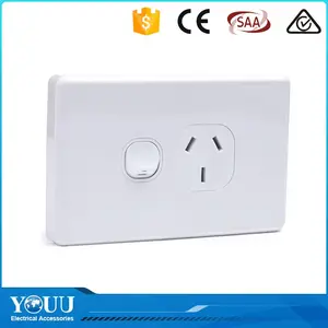 YOUU Bán Hot 250VAC 1 Gang 1 Way Điện Tường Trống Tấm Tắc Và Ổ Cắm