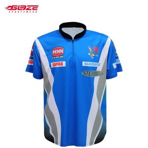 Polo de pêche <span class=keywords><strong>anti</strong></span> <span class=keywords><strong>UV</strong></span> à sublimation personnalisée Chemises à manches courtes <span class=keywords><strong>Maillot</strong></span> de pêche en tournoi - Product Image 3