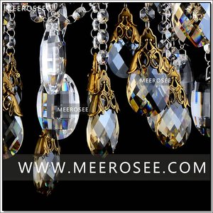 MEEROSEE Bronzo Finito Antico <span class=keywords><strong>Lampadario</strong></span> di Cristallo di Illuminazione In Ottone di Lusso Cristalli Lampada Lustre Lampada <span class=keywords><strong>A</strong></span> <span class=keywords><strong>Sospensione</strong></span> MD8504 L8 - Product Image 6