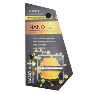 Protector de pantalla de cristal líquido, tecnología Nano, fácil de aplicar