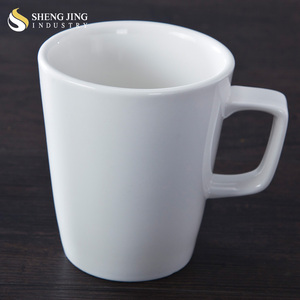 Tazas de cerámica de 15OZ, vajilla de gama alta, directa de fábrica, color blanco liso - Product Image 2