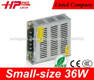 Mini-size RoHS fabricante do CE tensão constante saída único switch HB-36W fonte de alimentação 3A 36W 12V AC / DC