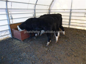 <span class=keywords><strong>Abri</strong></span> portable pour animaux d'extérieur pour chèvres, <span class=keywords><strong>bois</strong></span> traité sous pression naturel avec cadre métallique - Product Image 2