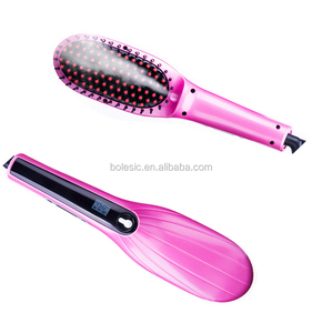 Cheveux électrique à vapeur styler humide à sec lisseur brosse peigne comme vu sur tv plat fer graisse fer cheveux - Product Image 3