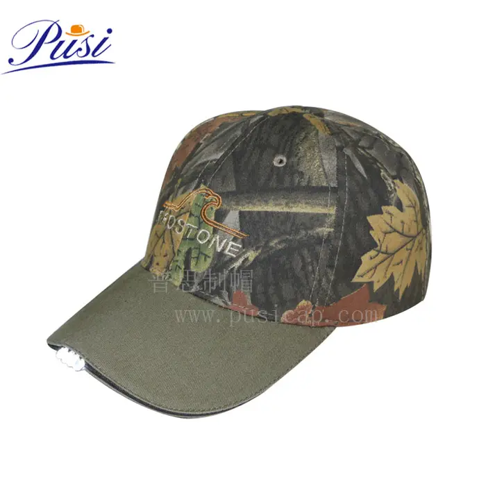 Topi Bisbol Berburu Camo Luar Ruangan Kustom Grosir & Topi Lampu Led