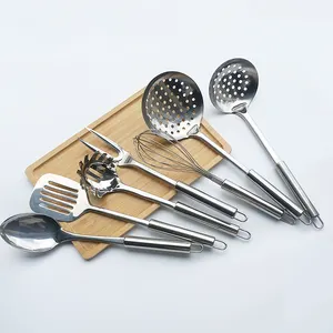 Utensílios de cozinha para restaurante, utensílios de cozinha de aço inoxidável