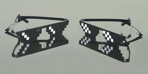 <strong>Star</strong> <strong>Glasses</strong> Deal With It Sunglasses Men Thug Life <strong>Glasses</strong> Women 2025 Hot Sell Size Polygonal 8 Bits Style Pixel With Nose Pad - Product Image 2