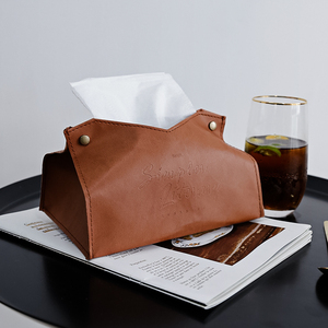 Boîte à <span class=keywords><strong>mouchoirs</strong></span> nordique en cuir Pu de haute qualité - Product Image 5