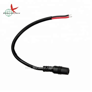 ปลั๊กไฟฟ้า22AWG DC ตัวเมียยาว15ซม., <span class=keywords><strong>สาย</strong></span>ชาร์จไฟ LED พีวีซีขนาด5.5*2.1มม. สำหรับกล้องวงจรปิด<span class=keywords><strong>สาย</strong></span> DC ทองแดง - Product Image 1