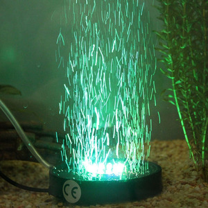 12 Kleuren Veranderen <span class=keywords><strong>Aquarium</strong></span> <span class=keywords><strong>Aquarium</strong></span> Decoraties Accessoires Bubble Schijf Lucht Steen Met Onderwater <span class=keywords><strong>Led</strong></span> Licht - Product Image 5