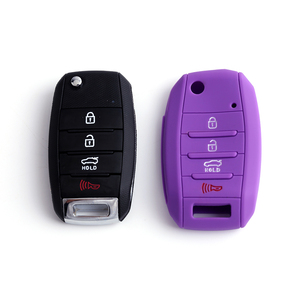 Estojo decorativo de silicone remoto para chave de carro, acessórios promocionais