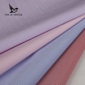 Heiß verkaufen beliebte Polyester Baumwolle Garn Farbstoff Streifen Hemd Stoff und Kleid Stoff