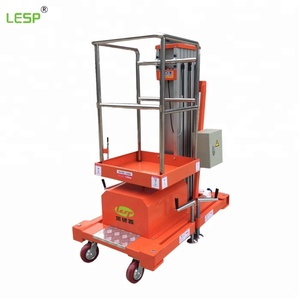 Plateforme élévatrice hydraulique en alliage d'aluminium pour une seule personne/plateformes d'échafaudage électriques réglables - Product Image 1
