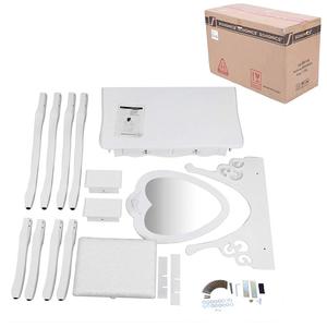 Tocador Set con taburete <span class=keywords><strong>y</strong></span> forma de corazón espejo de maquillaje escritorio 4 cajones vanidad muebles de dormitorio blanco - Product Image 4