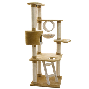 Großhandel Holz Scratcher Möbel Luxuriöse Pet Condo Kratz baumhaus - Product Image 3