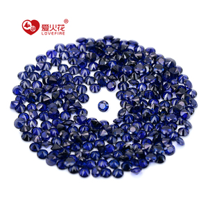 1000 unids/pack Melee tamaño 114 # redondo azul brillante corte suelto espinela gemas piedra espinela sintética - Product Image 3