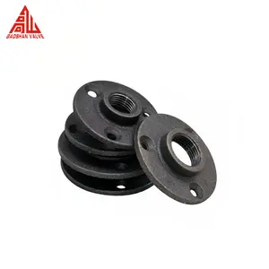 Giảm Giá Mạnh 1/2 3/4 Inch Đen Gang Đúc Sàn Ống Mặt Bích