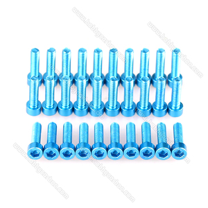Anodizado Colorido M2.5 M3 M4 M6 <span class=keywords><strong>7075</strong></span> Alumínio Hex Soquete Cabeça Parafusos Parafuso de alumínio aprimorado para FPV Drones Quadcopter - Product Image 5