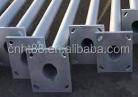 Poste de iluminación de acero de alta calidad impermeable al aire libre <span class=keywords><strong>4</strong></span>-12m galvanizado en caliente para poste de luz de calle octogonal cónico cuadrado - Product Image 5