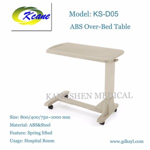 Foshan precio barato ABS hospital sobre la <span class=keywords><strong>mesa</strong></span> <span class=keywords><strong>de</strong></span> la <span class=keywords><strong>cama</strong></span> <span class=keywords><strong>con</strong></span> <span class=keywords><strong>ruedas</strong></span> - Product Image 2