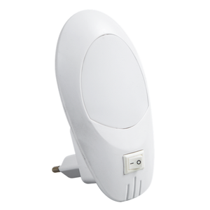 <strong>LED</strong> 0.6W White Night <strong>Light</strong> for Bedroom Modern Design with 220V Europe <strong>Plug</strong> and Switch 6000K - Product Image 1
