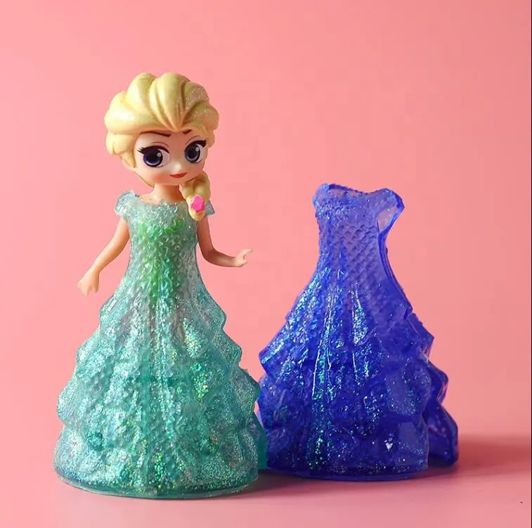 OEM Plastic Cartoon 3D Figurine, 3D body changed Girl Mini PVC Figure , High quality cartoon toy action figure Maker