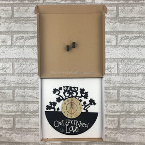 Reloj de Pared con Forma de Búho, Estilo Antiguo, para Discos de Vinilo, Relojes de Pared Decorativos de Arte al por Mayor, Reloj de Pared, Horloge - Product Image 5