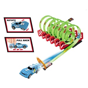 Giocattoli Jacko, Set <span class=keywords><strong>Pista</strong></span> <span class=keywords><strong>da</strong></span> <span class=keywords><strong>Corsa</strong></span> con <span class=keywords><strong>Auto</strong></span> a Retrocarica con Rotazione a 360 Gradi - Product Image 1