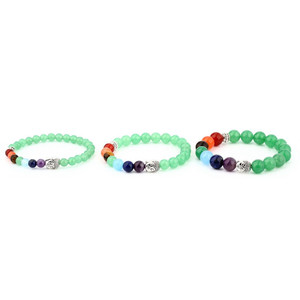 <span class=keywords><strong>Bijoux</strong></span> de yoga en <span class=keywords><strong>pierre</strong></span> naturelle 8mm, bracelet améthyste avec perle de chakra énergétique et breloque bouddha - Product Image 3