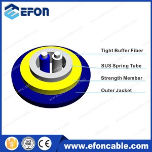 Nhà Máy Giá trong nhà sợi cáp 1 lõi đa chế độ OM4 gjjkav bọc thép thả sợi cáp quang 1km 500m - Product Image 5