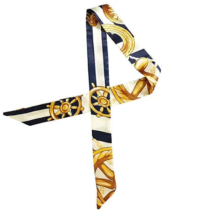 Freeshipping Cheap Twill Neckerchief Scarf for Handbag Handle Silk Ribbon scarf
