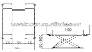 La venta caliente, pequeños mediados- subida <span class=keywords><strong>de</strong></span> tijera <span class=keywords><strong>de</strong></span> elevación del coche - Product Image 6