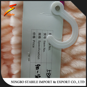 STABILE Ningbo chinchilla conejo de imitación de piel sintética tela - Product Image 3