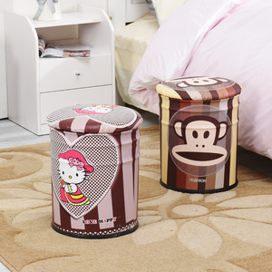Hot Selling High Quality Animal Pattern Metal <strong>Storage</strong> <strong>Stools</strong> in Indoor CNLF - Product Image 3
