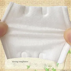 Almofada de algodão de fibra de papel, fácil de transportar, higiênico, limpeza diária e maquiagem, almofadas de fibra de algodão