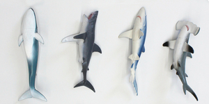 Jouets en plastique creux de 8 pouces pour enfants, collection cadeau, animaux marins requins - Product Image 6