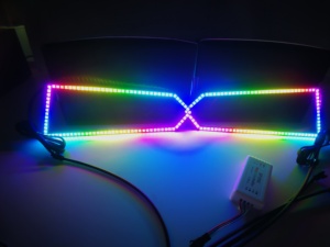 Sistemi di illuminazione automatica led headlight halo chasing color rgbw rings