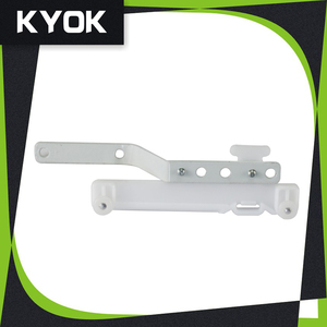White Color <strong>Curtain</strong> Track Extension Brackets Plastic <strong>Curtain</strong> Track Gliders <strong>with</strong> <strong>Hooks</strong> - Product Image 2
