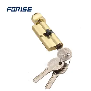 60mm Single Open Euro Profile Brass Cylinder Lock Cylinder For Wooden Door and Upvc Door Lock Core LKC003