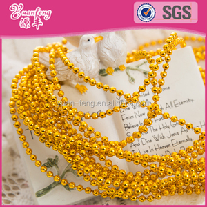 MOT Plastic Beads chain Gold silver pearl round color beads