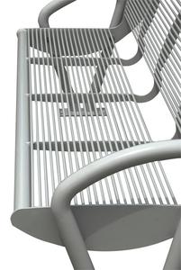 Prix des bancs <span class=keywords><strong>de</strong></span> parc tubulaires en acier métallique revêtus <span class=keywords><strong>de</strong></span> poudre pour <span class=keywords><strong>jardin</strong></span> extérieur rustique - Product Image 2