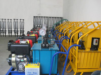 Haute efficacité Électropneumatique ou Portatif pneumatique Hydraulique de Machine De Fendage Machine Avec Roues