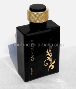 Free Samples <b>50ml</b> Matt Black Glass Frosted Perfume <b>Bottle</b> with Pump Spray Cap Wholesales - Product Image 1