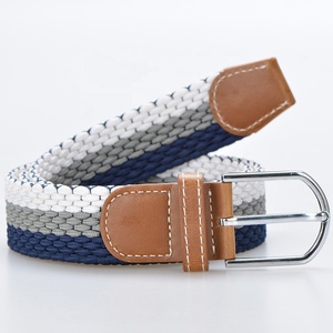 Großhandel Custom Logo Männer <span class=keywords><strong>Stretchy</strong></span> verstellbare geflochtene Frauen gewebte elastische Stretch gürtel mit Dorns chließe