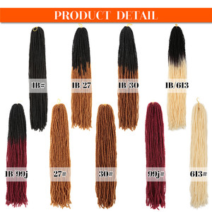 <strong>Synthetic</strong> High Temperature Fiber Faux Locs Crochet Hair Extension Jumbo Braid and Goddess Locs Durable <strong>Synthetic</strong> <strong>Dreadlocks</strong> - Product Image 6
